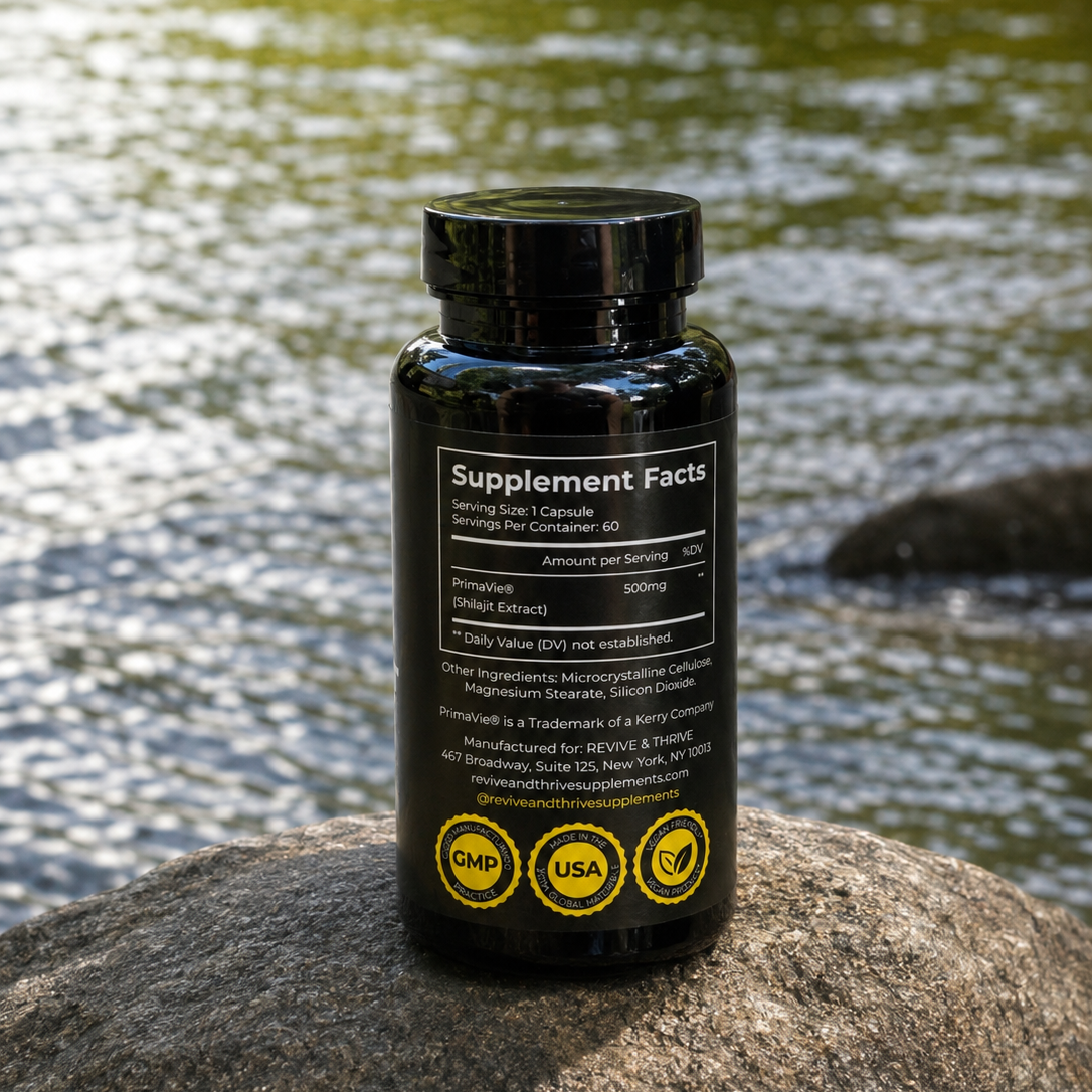 Extra Strength | 60 PrimaVie® Shilajit Capsules - 500mg
