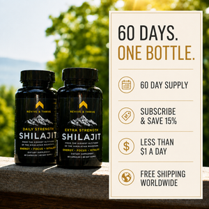 Extra Strength | 60 PrimaVie® Shilajit Capsules - 500mg