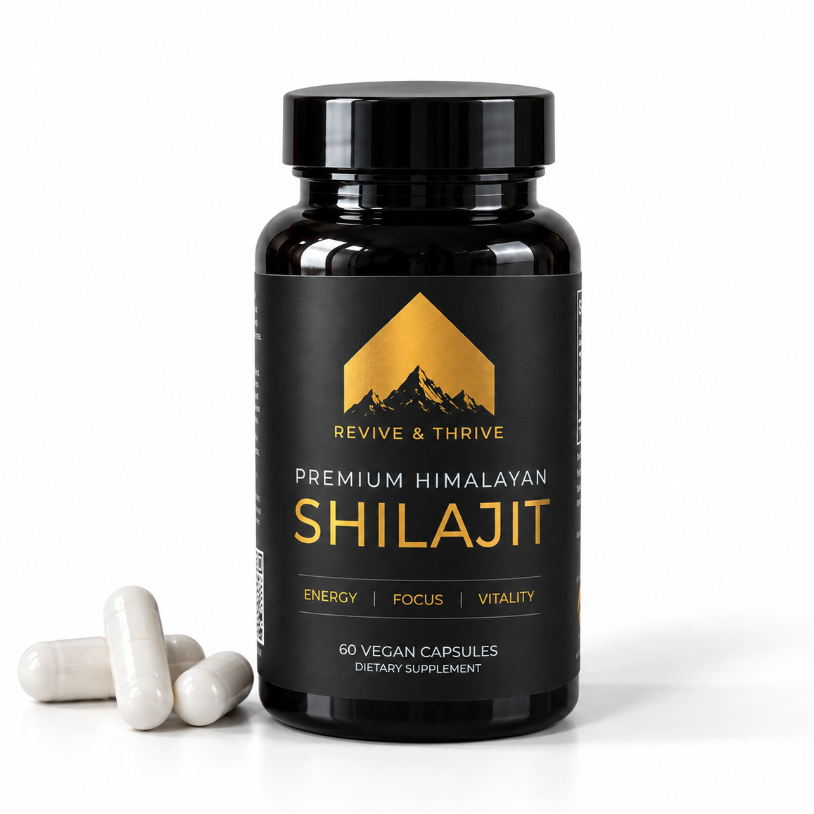 Premium Himalayan Shilajit | 60 Capsules - 500mg