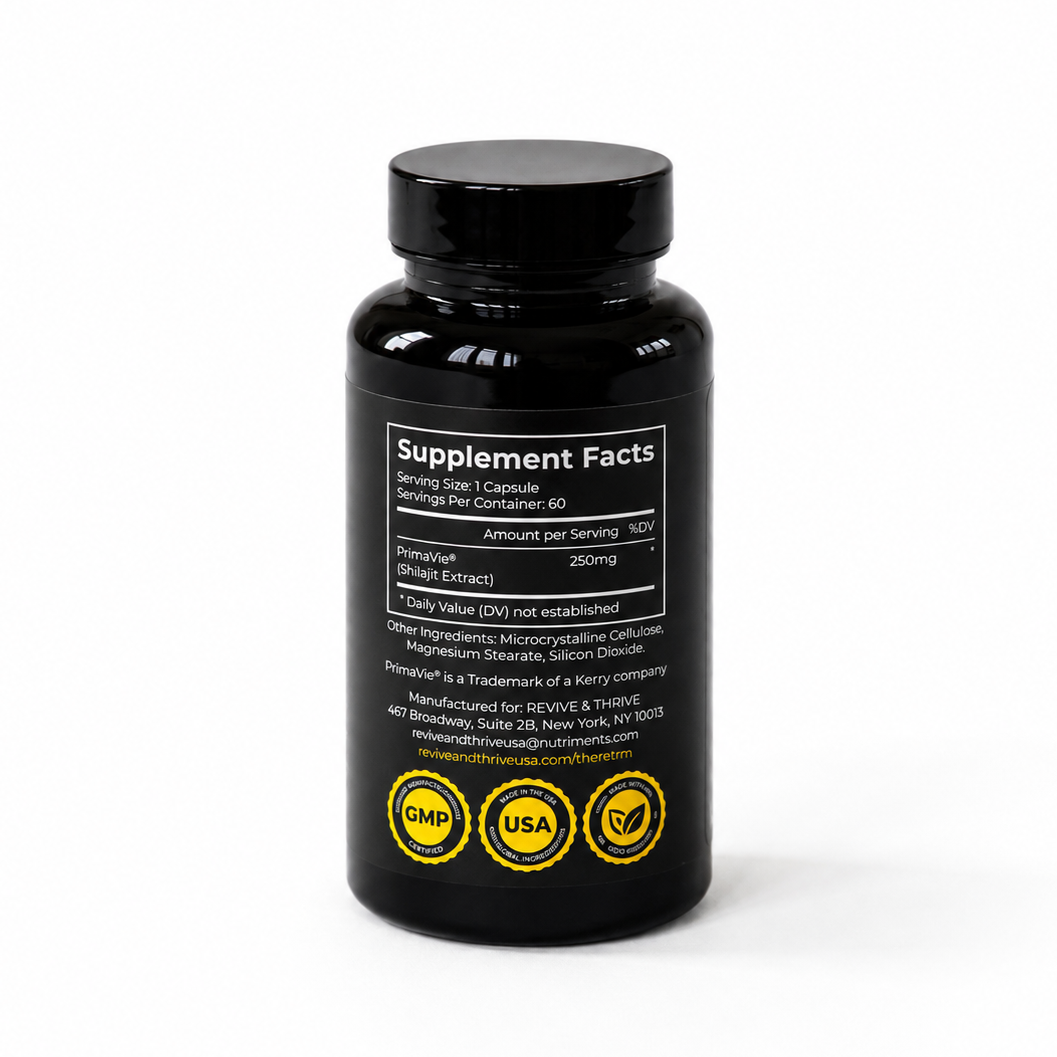 Premium Himalayan Shilajit | 60 Capsules - 250mg