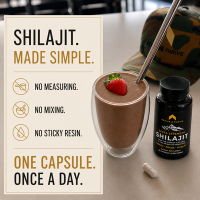 Extra Strength | 60 PrimaVie® Shilajit Capsules - 500mg
